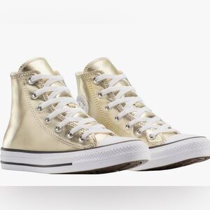 Converse Metallic Gold High-Tops